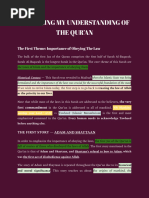 Understanding of The Qur'an