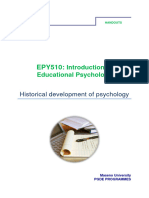 The Schools of Psychology