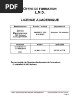 Licence Génie Civil