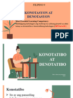 Konotatibo at Denotatibo