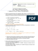 Taller 8. Oxido Reducción y Valoraciones de Oxido Reducción