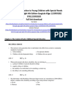 Test Bank For Introduction To Young Children With Special Needs Birth Through Age Eight 4th Edition Gargiulo Kilgo 1133959202 9781133959205