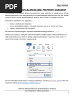 EAE Prep Workshop Worksheet 2023