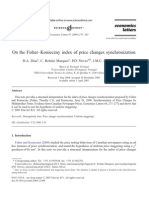 D.A. Dias, C. Robalo Marquesa, P.D. Nevesa, B, J.M.C. Santos Silvac, - On The Fisher-Konieczny Index of Price Changes Synchronization