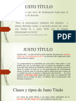 Justo Título en Prescripción Ordinaria