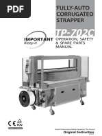 Fully-Auto Corrugated Strapper: Original Instruction