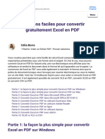 10 Façons Faciles Pour Convertir Excel en PDF en Haute Qualité