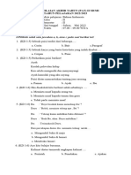 SOAL PAT Bahasa Indonesia KLS II 2023