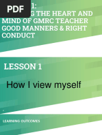 Lesson 1-How I View Myself