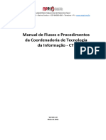 Manual de Fluxos e Procedimentos Da Coordenadoria de Tecnologia Da Informação 1