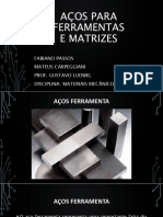 Apresentação Aços Ferramentas e Matrizes Oficial