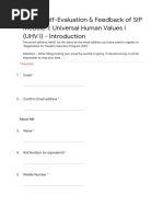 Model Self-Evaluation & Feedback For UHV I Module