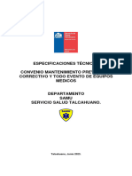 Especificaciones Técnicas Samu