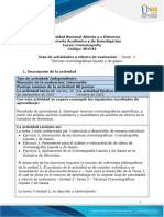 Guía de Actividades y Rúbrica de Evaluación - Unidad 2 - Tarea 3 - Técnicas Cromatográficas Liquida y de Gases