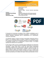 Aprendiz Digital - Evidencia Construcción Del Sitio Web Personal