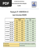 Planning Des TP-Thermo & RDM2 - S6-GC - 2021-2022