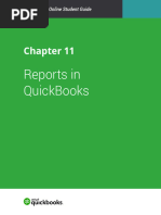 Chapter 11 Reports in QuickBooks