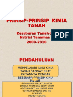 Prinsip-Prinsip Kimia Tanah