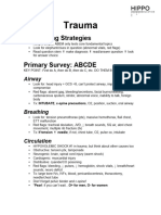 Hippo EM Foundations - Trauma Written Summary