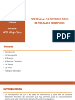 Tema 04 - Diferencia Los Distintos Tipos de Trabajos Cientificos