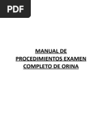 Manual de Procedimientos Examen Completo de Orina (Recuperado Automáticamente)