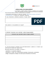 Ficha de Trabajo Cuidados de Agua y Tríptico