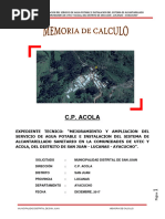 Memoria de Calculo - Acola