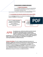 Resumen de Salud Comunitaria y Cuidado Enfermero