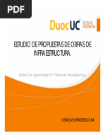 1.1.4 Estudio de Propuesta Obras de Infraestructura