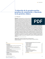 Evaluacin de La Propiocepcin - Pruebas de Estatestesia y Cinestesia en La Prctica Clnica