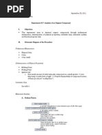 Preliminary Examination: Physical State Color Odor (Waft)