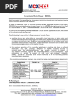 MCXCCL Master Circular-2023