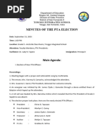 September 15 2023 PTA Election Minutes