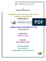 Project On Derivative Market With Equity