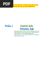 Bài Tập Phát Âm-trọng Âm Ôn Thi Vào Anh 10