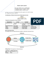 Matter and Its Nature - Class Notes