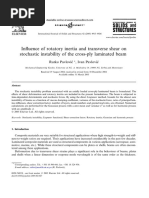 2005 R & I Pavlovic Influence of Rotatory Inertia and Transverse Shear On Stochastic Instability of The Cross-Ply Laminated Beam IJSS 42