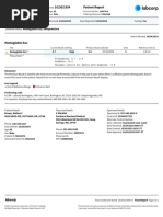 Brown, Nathan E 10/30/1954 Patient Report: Ordered Items: Hemoglobin A1c Venipuncture