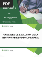 Causales de Exclusión de La Responsabilidad Disciplinaria