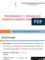 Aula 1 Módulo C - Fecundação e 1 Semana Do Desenvolvimento