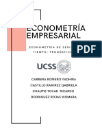 Econometría de Series de Tiempo - Pronosticos