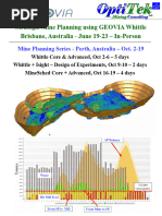Mine Planning Training