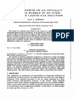 Documento 3. - On The Growth of An Initially Small Gas Bubble in An Over-Saturated Liquid-Gas Solution