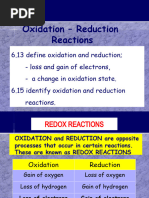 OXIDATION AND REDUCTION REACTIONS (Autosaved)