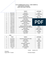 Jadwal Perkemahan Calon DP