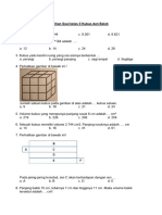 Latihan Soal Kelas 5 Kubus Dan Balok