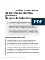 A Morte e o Mito, Ayrton Sennna