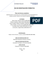 Programa de Investigación Formativa: Título Del Informe Estadístico