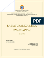 La Naturaleza de La Evaluación