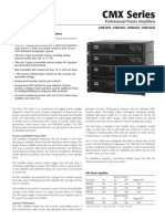 Q Amp CMX Series Specs